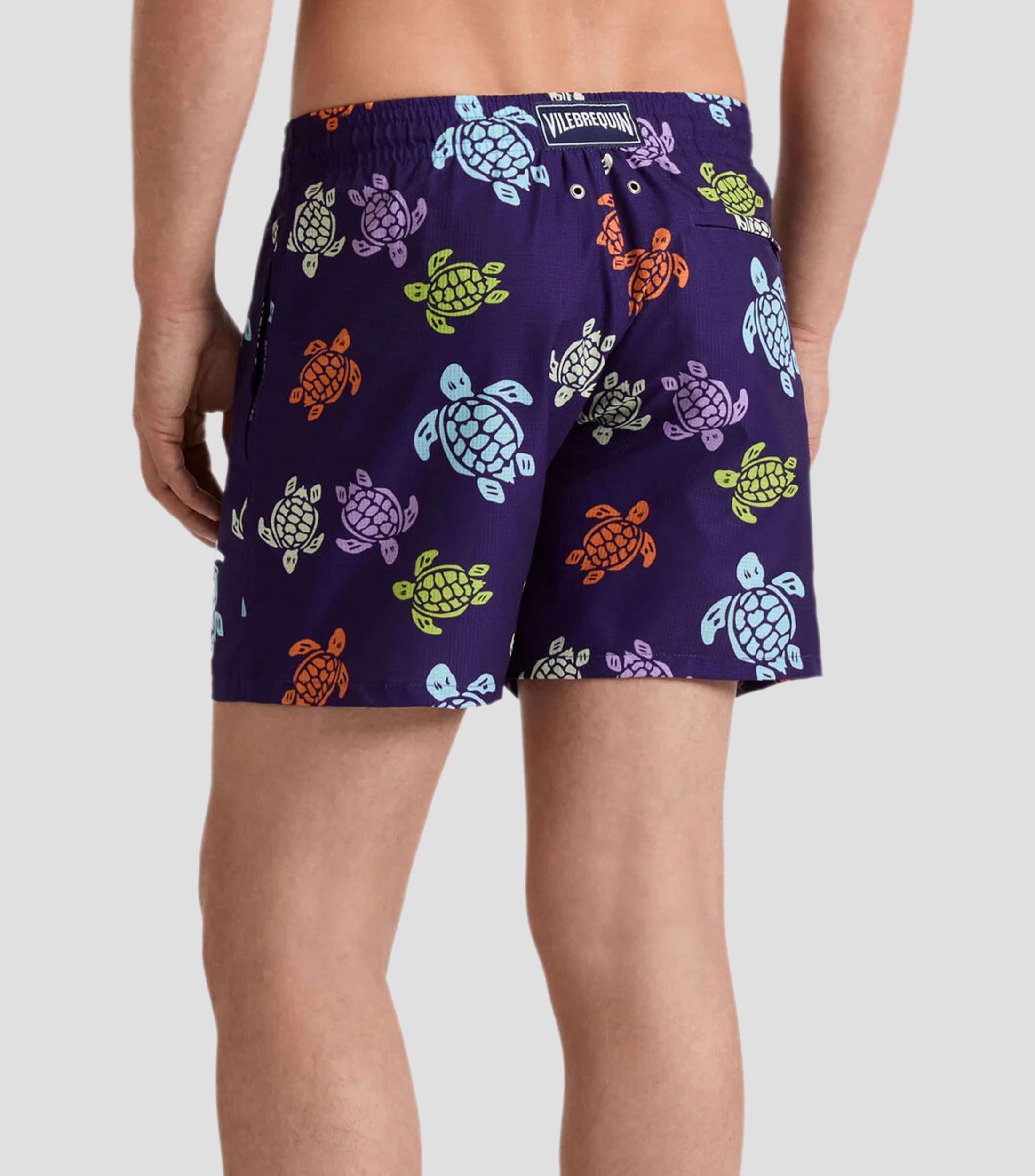 Traje de baño corto estampado Hombre